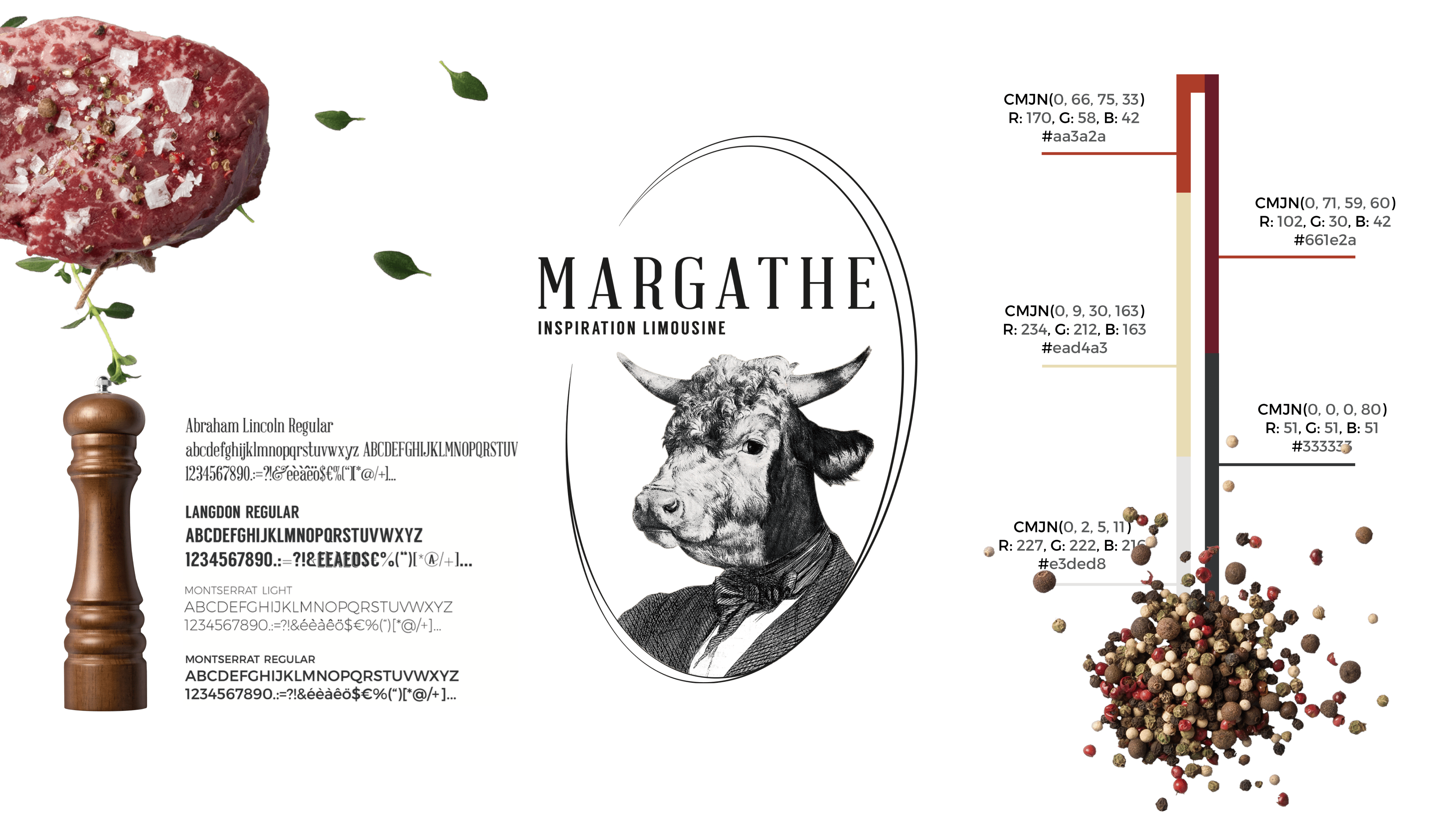 MARGATHE - Typographie et couleurs