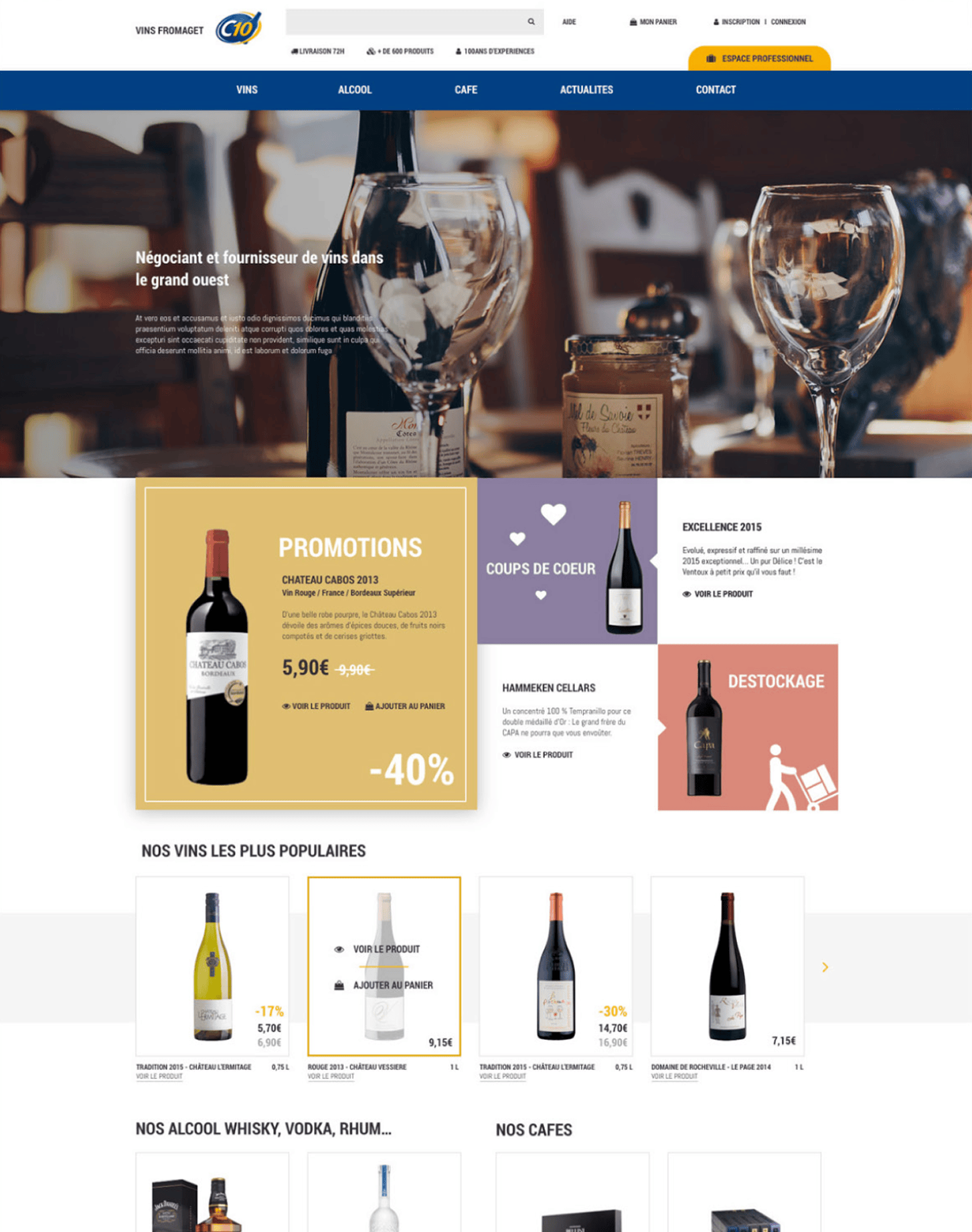 Projet Web - Site E-commerce Vins